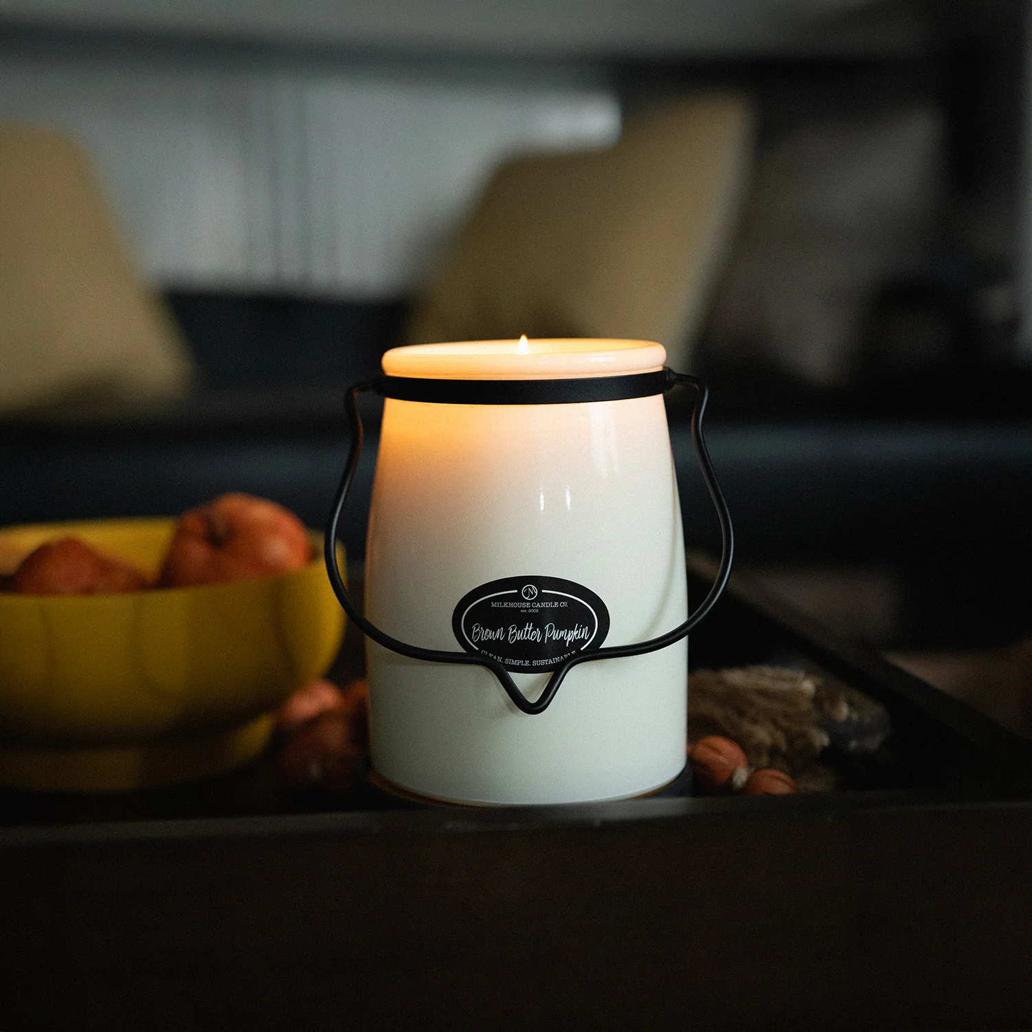 Brown Butter Pumpkin Candle | 22 oz Butter Jar - Image 3