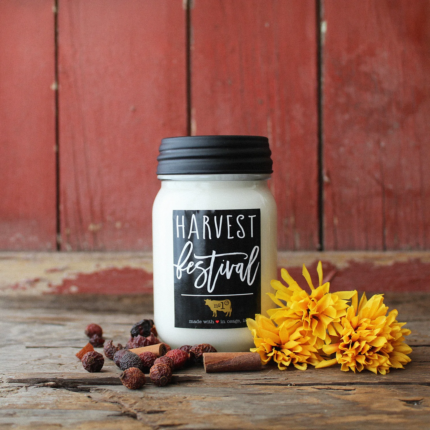 Harvest Festival Candle | 13 oz Mason Jar - Image 3