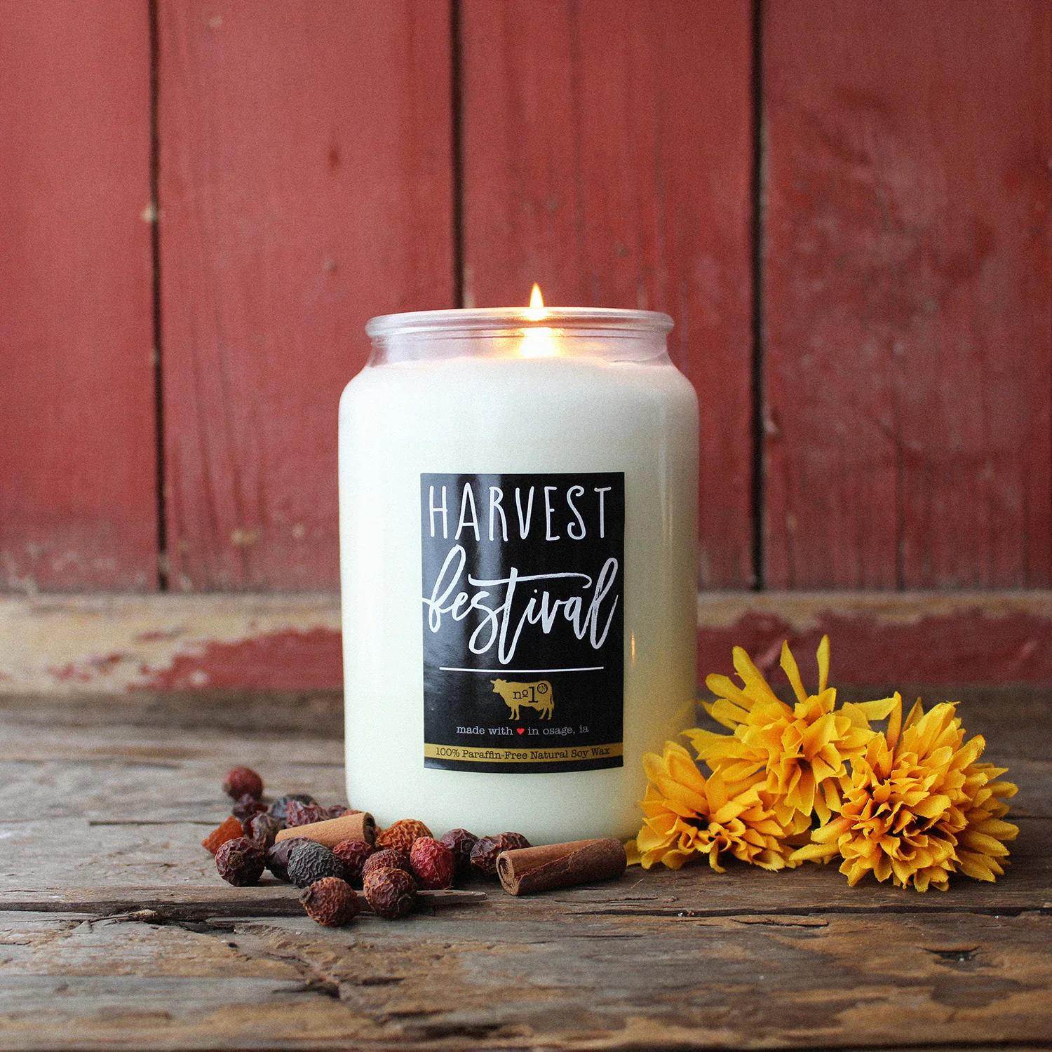 Harvest Festival Candle | 26 oz Farmhouse Jar - Image 3