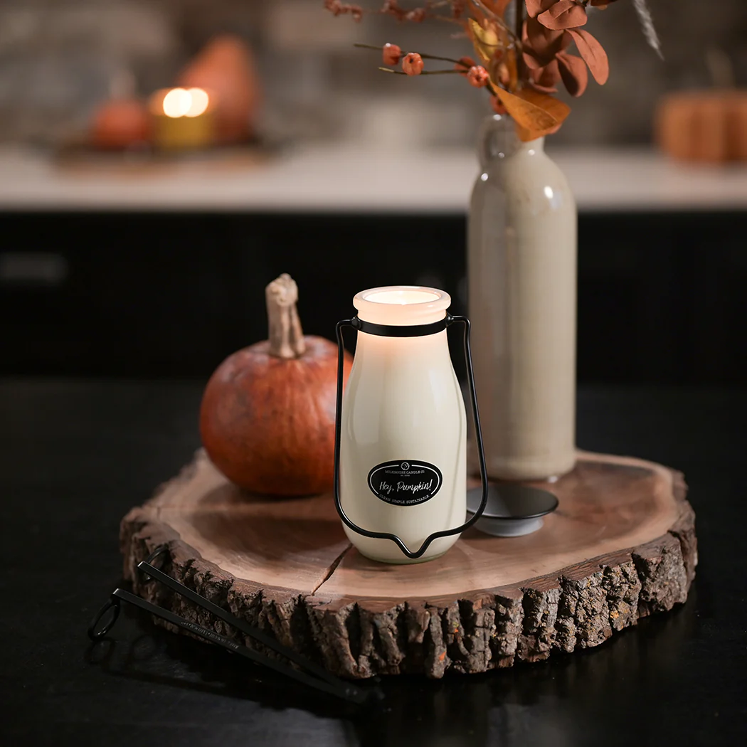 Hey, Pumpkin! Candle | 14 oz Milkbottle - Image 3