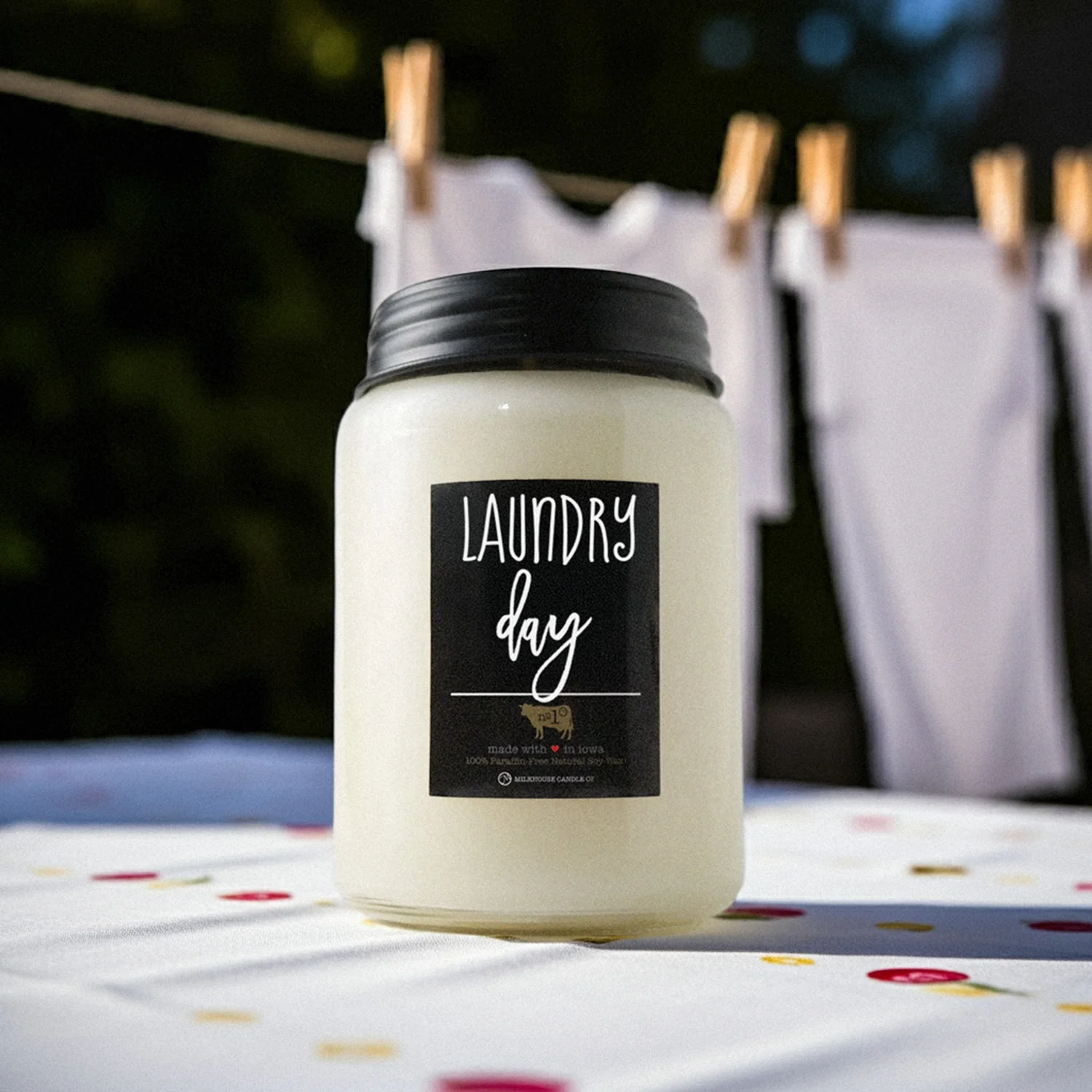 Laundry Day Candle | 26 oz Farmhouse Jar - Image 3