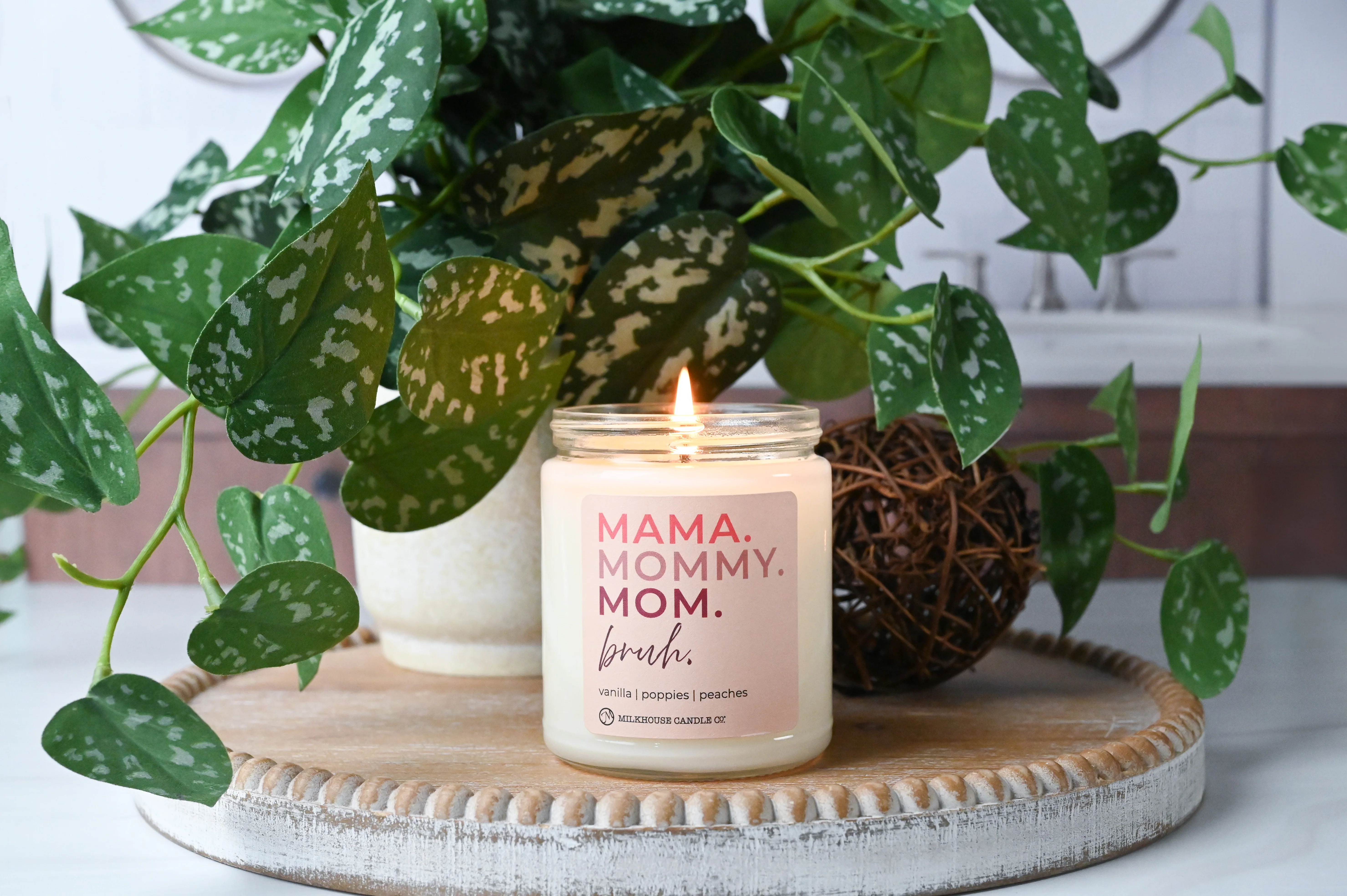 Mama. Mommy. Mom. Bruh. | 7oz Candle Mother's Day Exclusive - Image 3