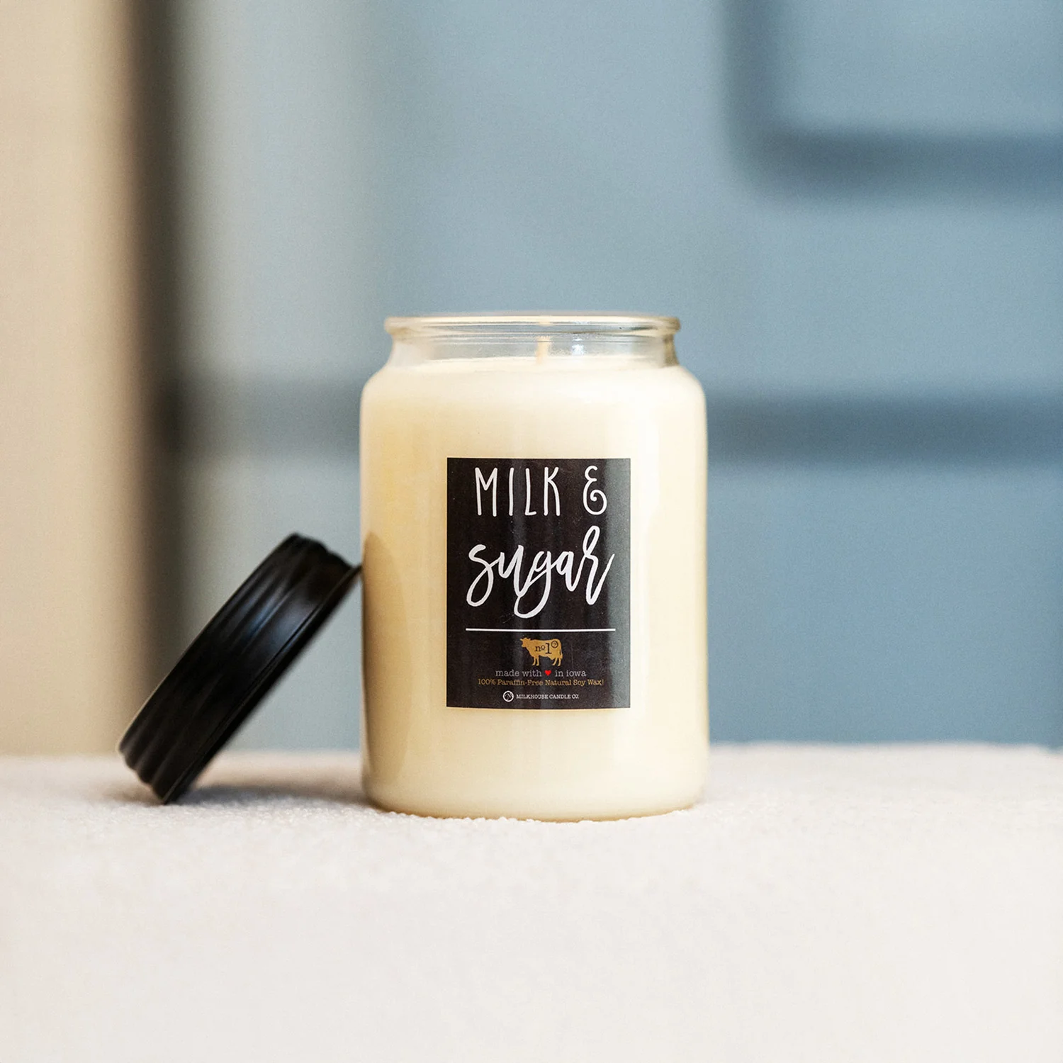 Milk & Sugar Candle | 26 oz Farmhouse Jar - Image 3