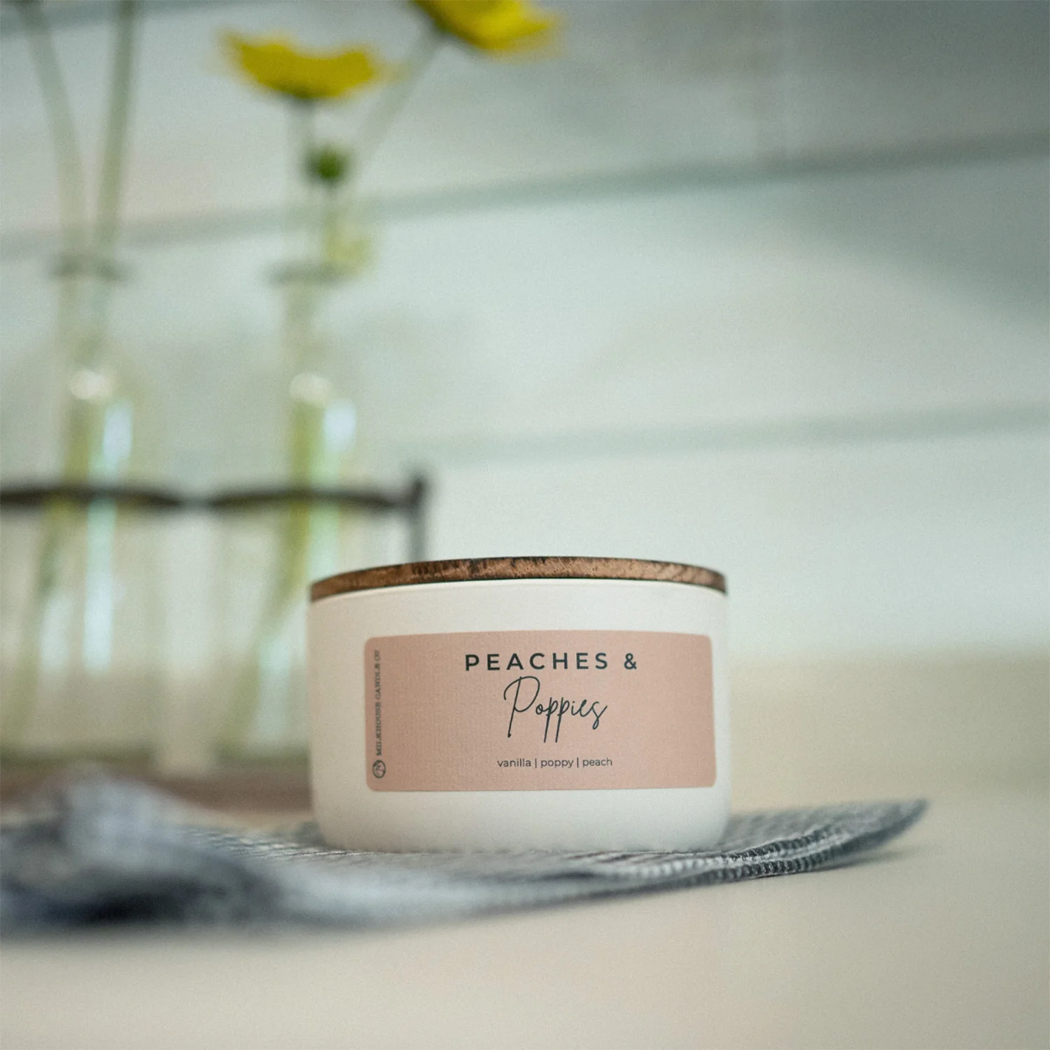 Peaches & Poppies Candle | 10 oz Statement Signature - Image 4