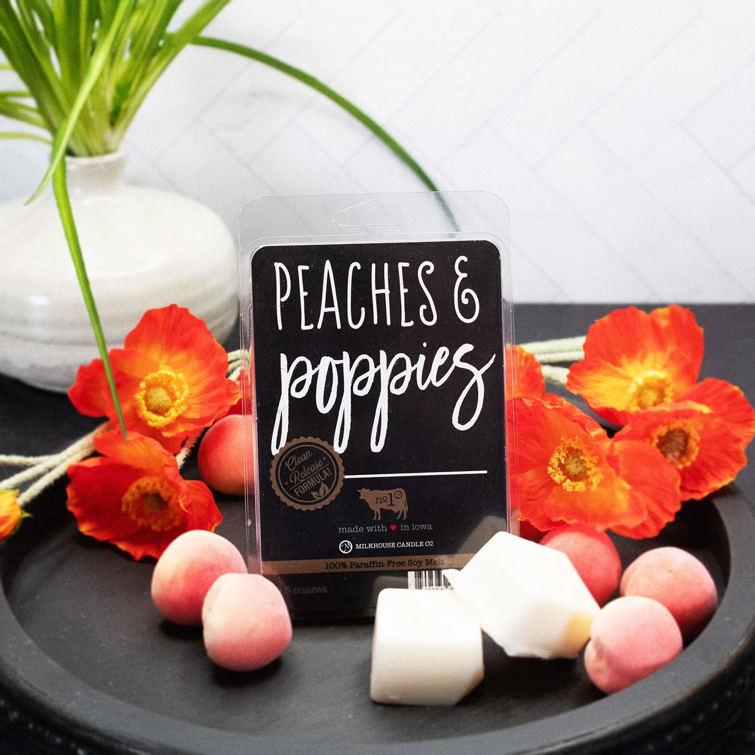 Peaches & Poppies Wax Melt | 5.5 oz Melt - Image 5