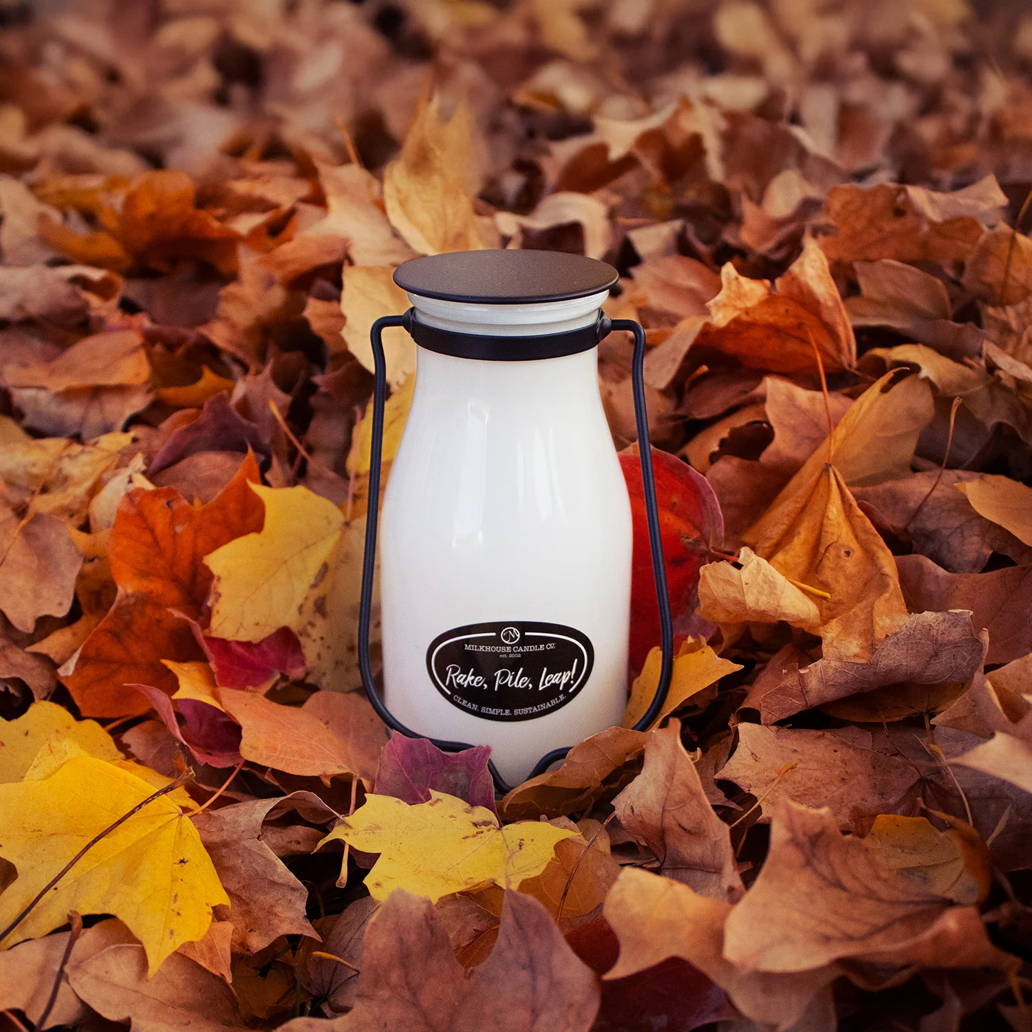Rake, Pile, Leap! Candle | 14 oz Milkbottle - Image 3