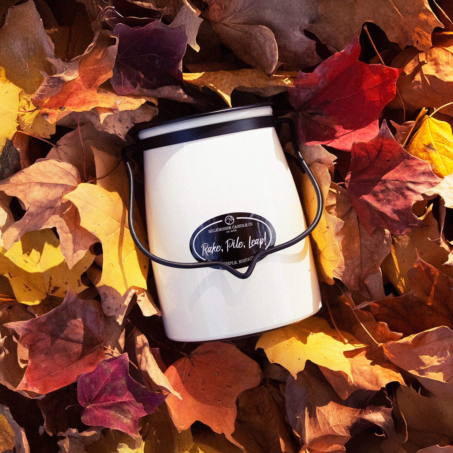 Rake, Pile, Leap! Candle | 22 oz Butter Jar - Image 3