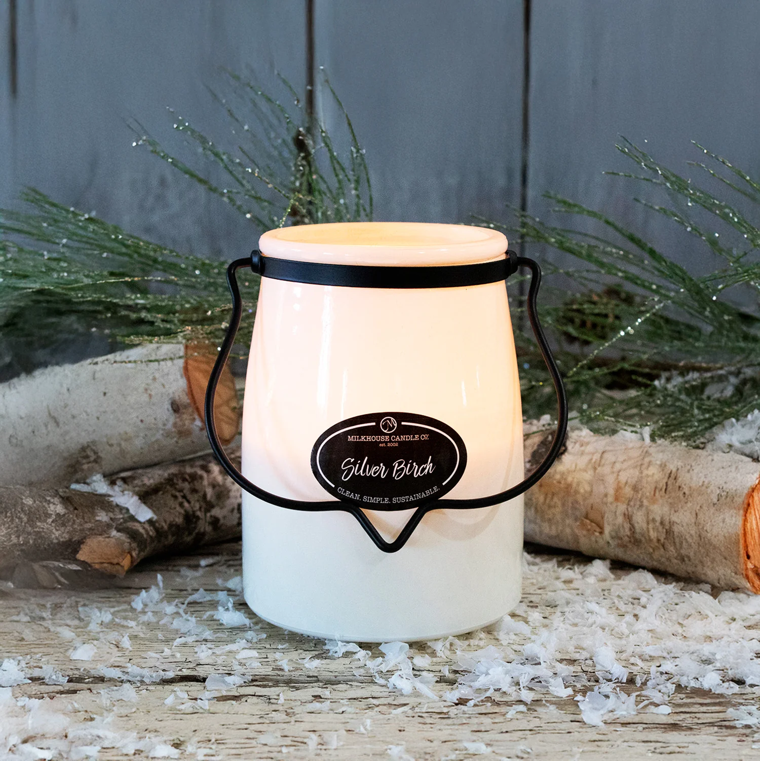 Silver Birch Candle | 22 oz Butter Jar - Image 3