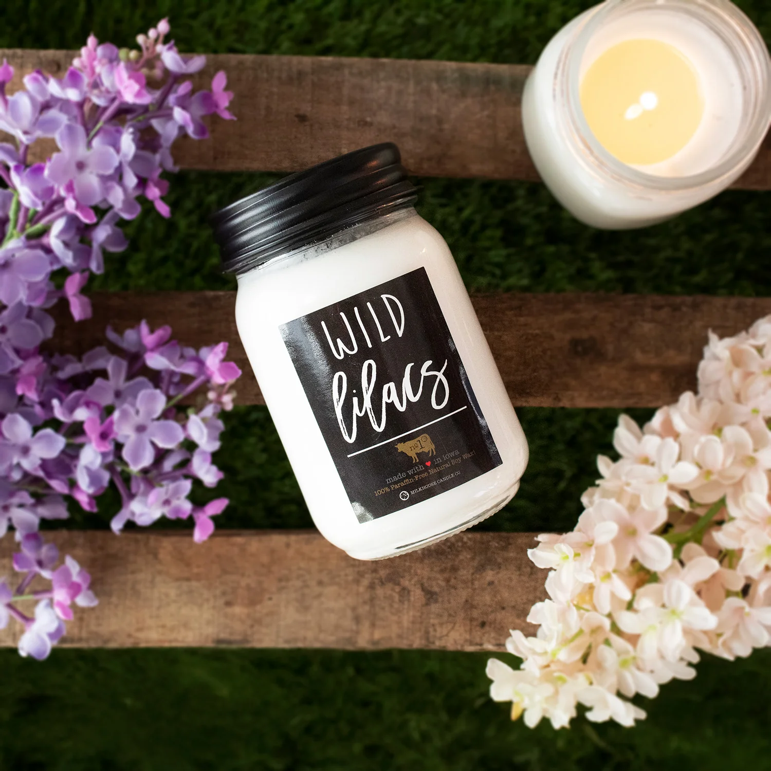 Wild Lilacs Candle | 13 oz Mason Jar - Image 3